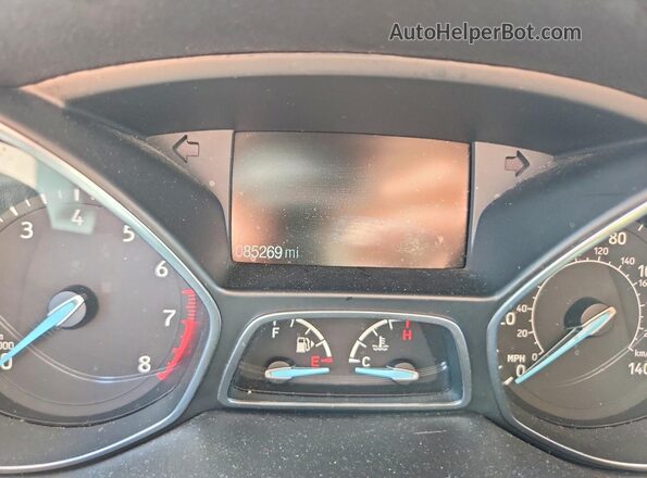 1FMCU9GD2JUC59707 2018 FORD ESCAPE Черный Вид щитка приборов