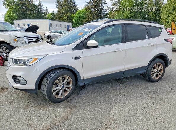 1FMCU9GD3HUB32829 2017 FORD ESCAPE White Vista tres cuartos delantera izquierda