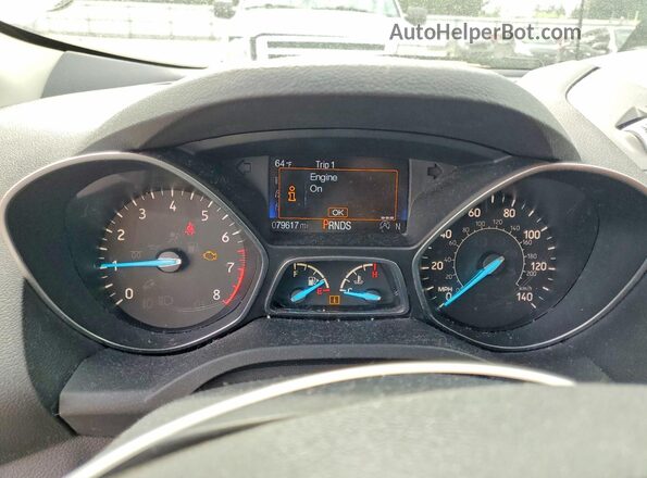1FMCU9GD3HUB32829 2017 FORD ESCAPE White Vista del cuadro de instrumentos