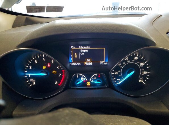 1FMCU9GD3HUB94201 2017 FORD ESCAPE Gray Vista del cuadro de instrumentos