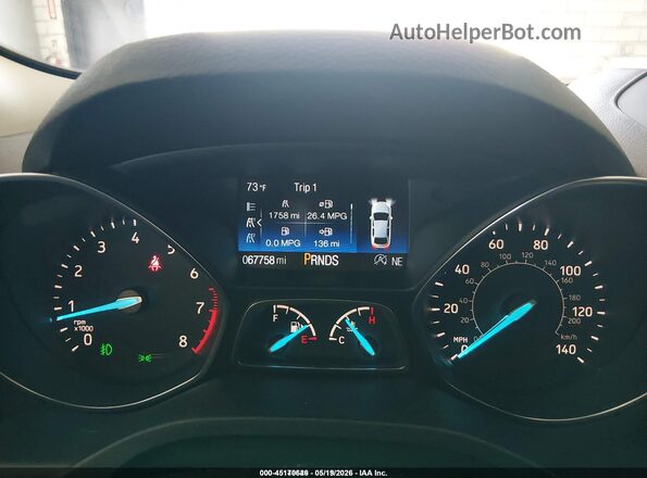 1FMCU9GD3JUD08655 2018 FORD ESCAPE Черный Вид задних сидений