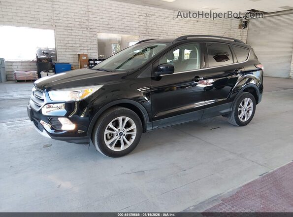 1FMCU9GD3JUD08655 2018 FORD ESCAPE Черный Передняя левая четверть