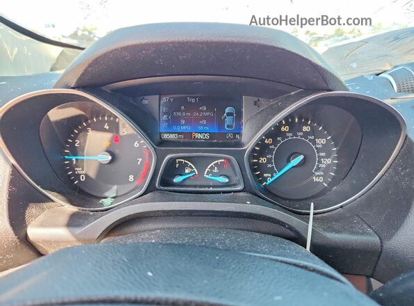 1FMCU9GD3KUB58838 2019 FORD ESCAPE Blue ხელსაწყოთა პანელის ხედი