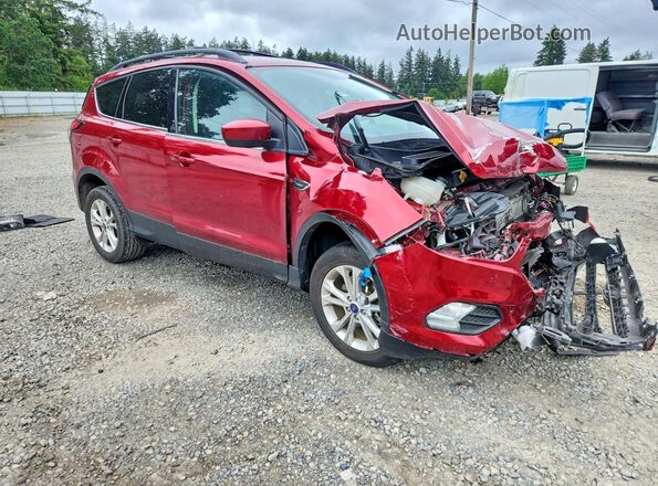 1FMCU9GD4JUB36510 2018 FORD ESCAPE Красный Передняя правая четверть