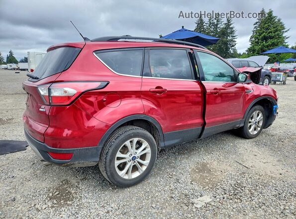 1FMCU9GD4JUB36510 2018 FORD ESCAPE Красный Задняя правая четверть