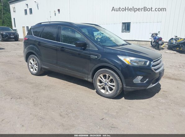 1FMCU9GD4JUD08566 2018 FORD ESCAPE Черный Передняя правая четверть
