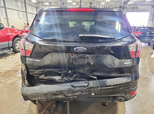 1FMCU9GD4JUD29482 2018 FORD ESCAPE Black Вид ззаду