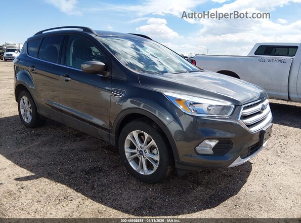1FMCU9GD4JUD31054 2018 FORD ESCAPE Gray Delantero derecho