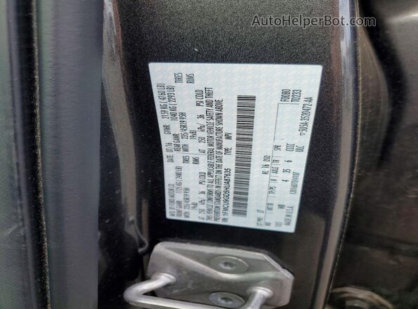 1FMCU9GD5HUA87635 2017 FORD ESCAPE Charcoal VIN sticker view