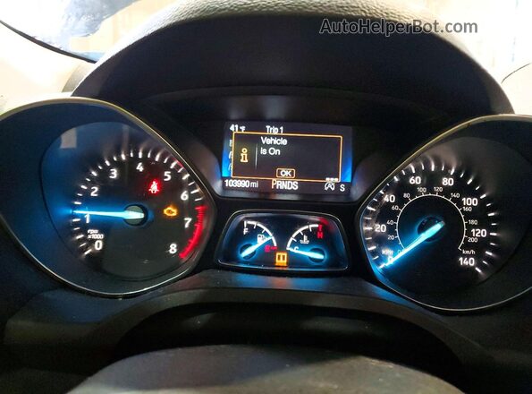 1FMCU9GD5JUC58082 2018 FORD ESCAPE Черный Вид щитка приборов