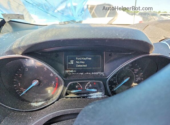 1FMCU9GD6KUA85271 2019 FORD ESCAPE Синий Вид щитка приборов