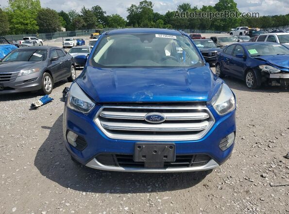 1FMCU9GD6KUA85271 2019 FORD ESCAPE Синий Вид спереди