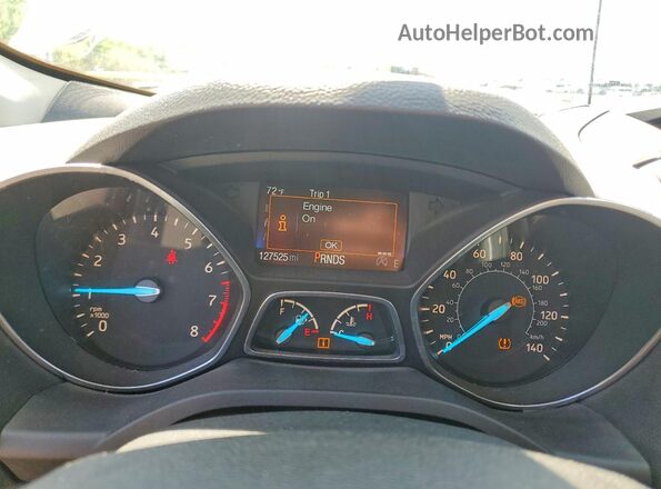 1FMCU9GD7HUB27259 2017 FORD ESCAPE White Instrument cluster view