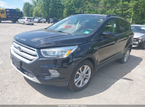 1FMCU9GD7JUC16335 2018 FORD ESCAPE Black Przód lewy