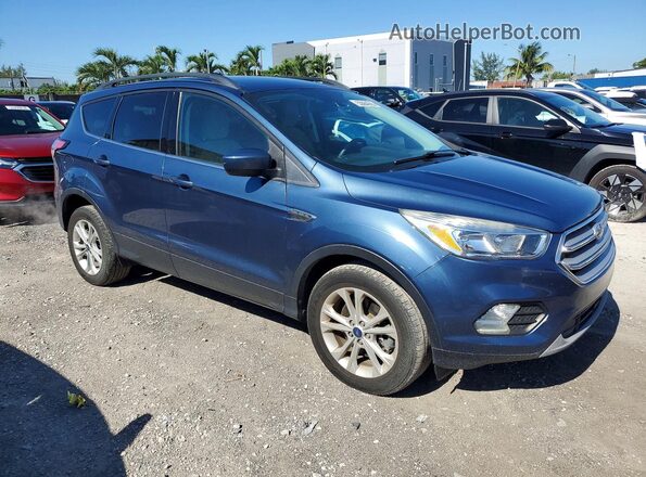 1FMCU9GD7JUC79127 2018 FORD ESCAPE Синий Передняя правая четверть