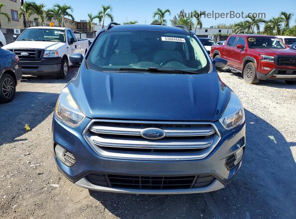 1FMCU9GD7JUC79127 2018 FORD ESCAPE Синий Вид спереди
