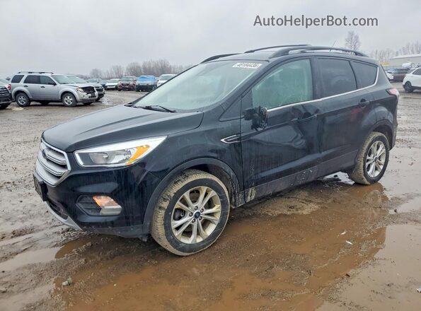 1FMCU9GD7JUD52027 2018 FORD ESCAPE Черный Передняя левая четверть