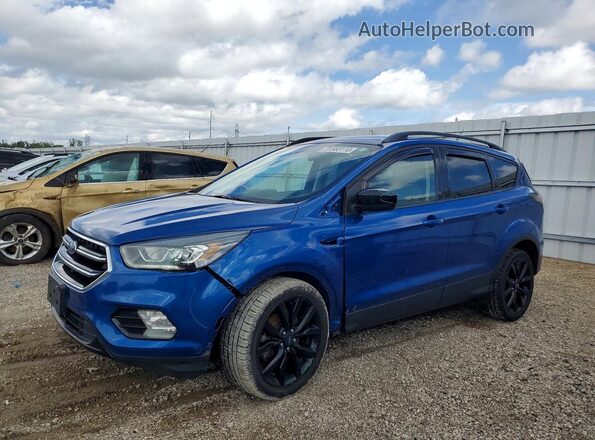 1FMCU9GD8HUA08281 2017 FORD ESCAPE Blue Front left
