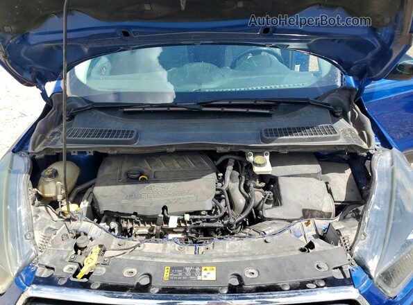 1FMCU9GD8HUA08281 2017 FORD ESCAPE Blue Engine compartment view