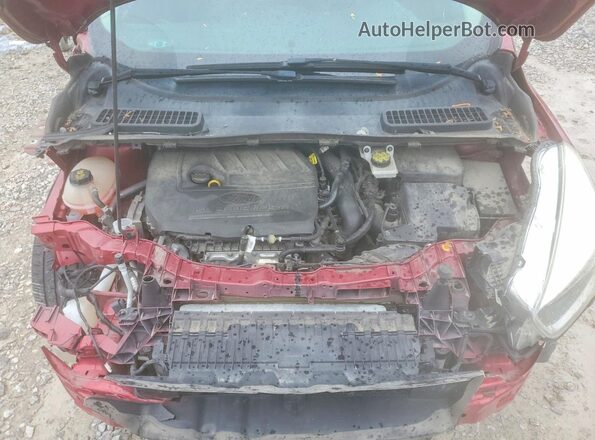 1FMCU9GD8HUC42582 2017 FORD ESCAPE Red Widok komory silnika