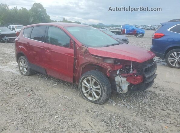 1FMCU9GD8HUC42582 2017 FORD ESCAPE Red Przód prawy