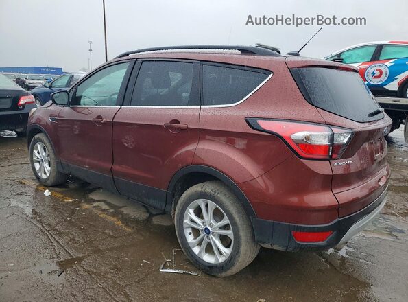 1FMCU9GD8JUA30058 2018 FORD ESCAPE Темно-бордовый Задняя левая четверть