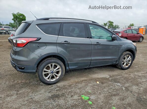 1FMCU9GD8JUA74271 2018 FORD ESCAPE Gray Trasero derecho
