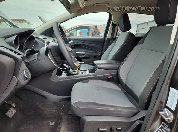 1FMCU9GD8JUA85562 2018 FORD ESCAPE Gray Widok wnętrza z przodu