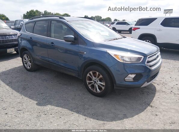 1FMCU9GD8JUB20245 2018 FORD ESCAPE Синий Передняя правая четверть