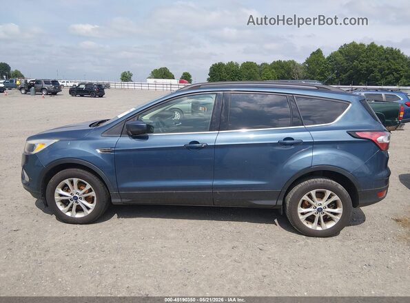 1FMCU9GD8JUB20245 2018 FORD ESCAPE Синий Панорамный вид салона 360°