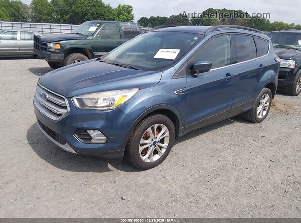 1FMCU9GD8JUB20245 2018 FORD ESCAPE Синий Передняя левая четверть