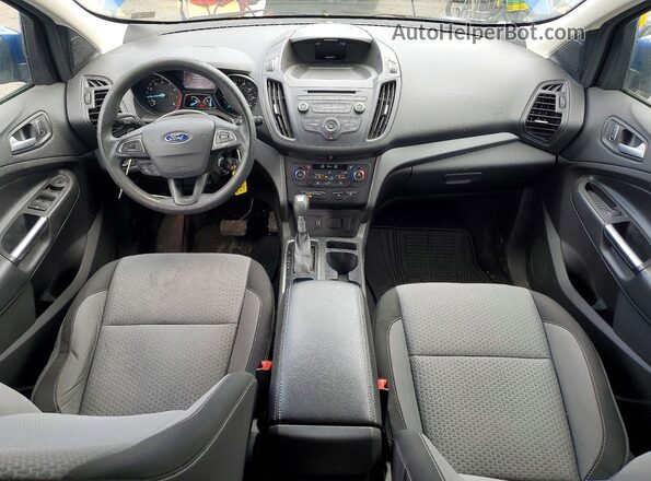 1FMCU9GD9HUE03814 2017 FORD ESCAPE Blue Widok deski rozdzielczej