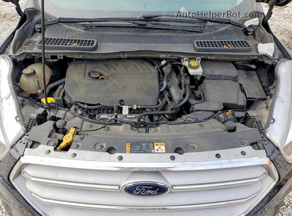 1FMCU9GD9JUA28772 2018 FORD ESCAPE Черный Вид задней части салона