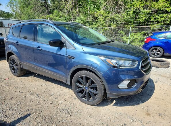 1FMCU9GD9JUB81040 2018 FORD ESCAPE Синий Передняя правая четверть