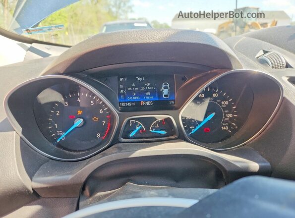 1FMCU9GD9JUB81040 2018 FORD ESCAPE Синий Вид щитка приборов