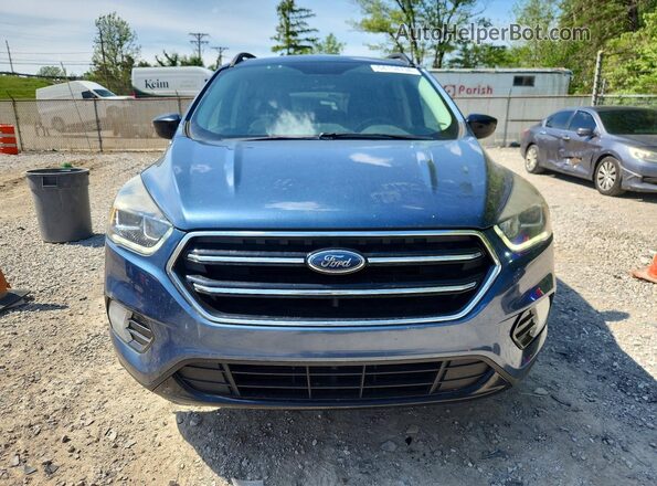 1FMCU9GD9JUB81040 2018 FORD ESCAPE Синий Вид спереди
