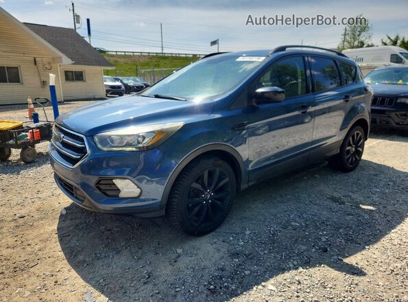 1FMCU9GD9JUB81040 2018 FORD ESCAPE Синий Передняя левая четверть