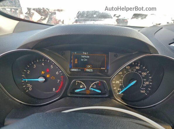 1FMCU9GD9KUC23126 2019 FORD ESCAPE Серый Вид щитка приборов