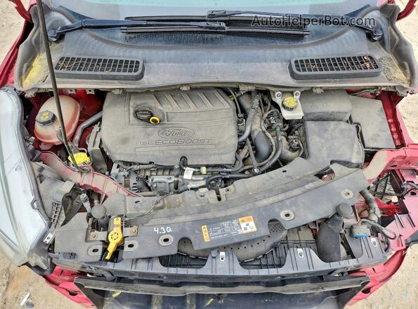 1FMCU9GDXHUC57715 2017 FORD ESCAPE Red Widok komory silnika