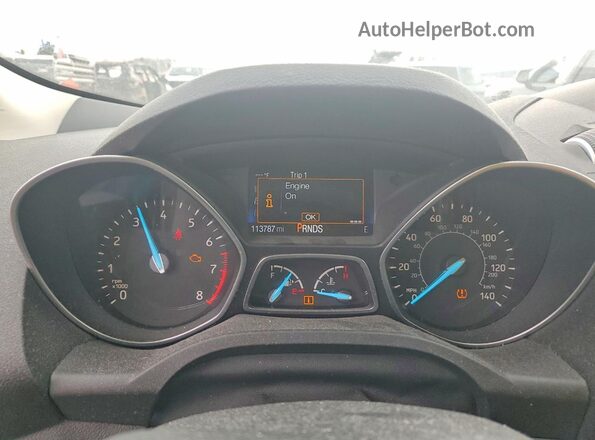 1FMCU9GDXHUE05104 2017 FORD ESCAPE Серый Вид щитка приборов