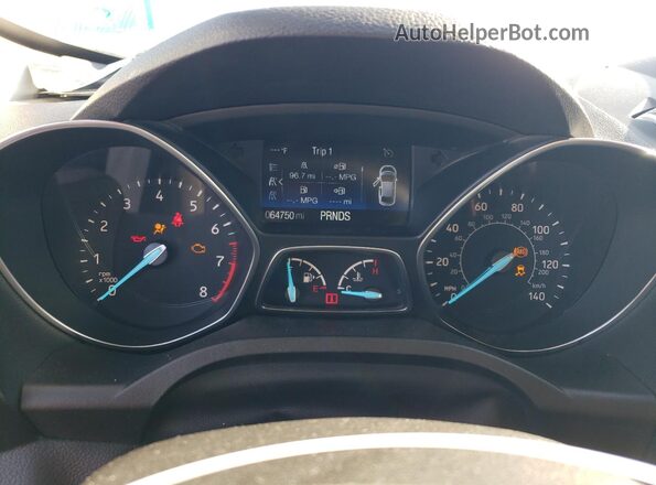 1FMCU9GDXKUB41261 2019 FORD ESCAPE White Widok zestawu wskaźników