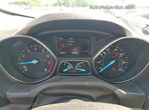 1FMCU9GDXKUC49072 2019 FORD ESCAPE Black Widok zestawu wskaźników