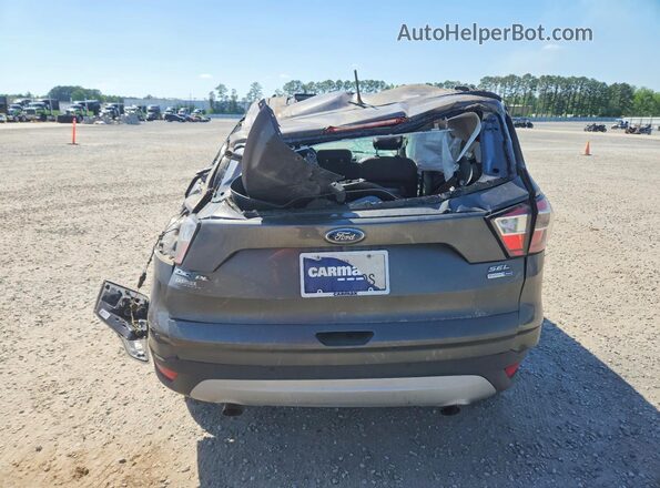 1FMCU9HD0JUA06237 2018 FORD ESCAPE Gray Widok z tyłu
