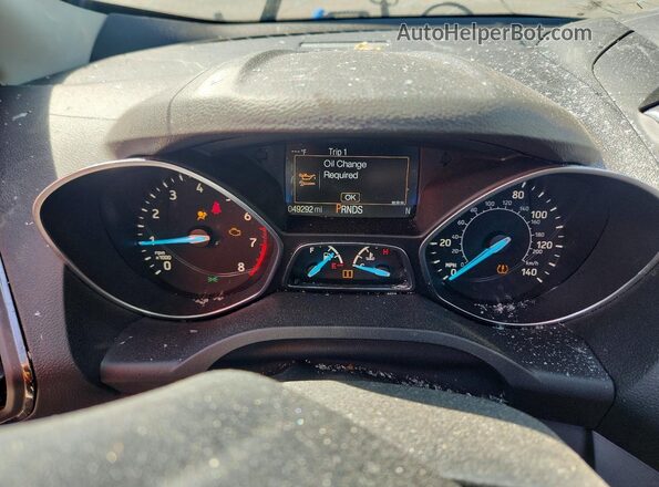 1FMCU9HD0JUA06237 2018 FORD ESCAPE Gray Widok zestawu wskaźników