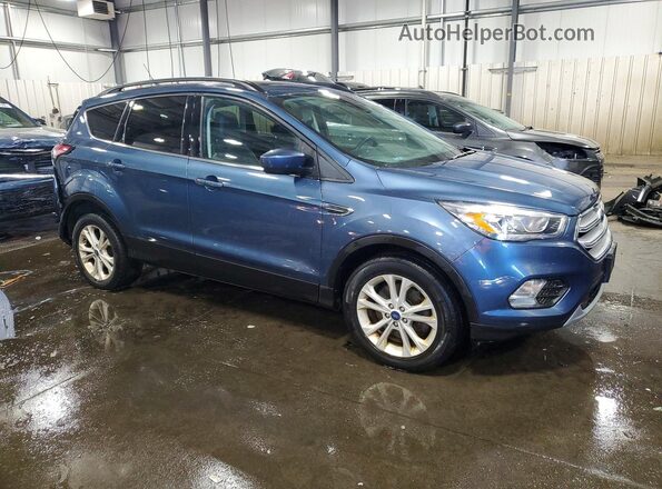 1FMCU9HD3JUC70553 2018 FORD ESCAPE Blue Delantero derecho