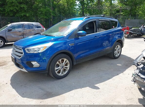 1FMCU9HD8KUB90795 2019 FORD ESCAPE Синий Передняя левая четверть
