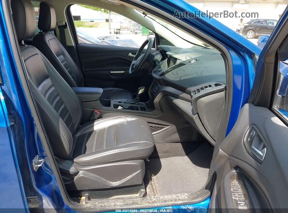 1FMCU9HD8KUB90795 2019 FORD ESCAPE Синий Вид салона спереди