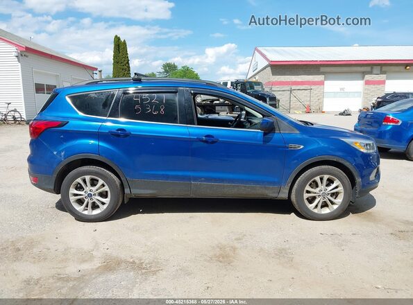 1FMCU9HD8KUB90795 2019 FORD ESCAPE Синий Вид задней части салона