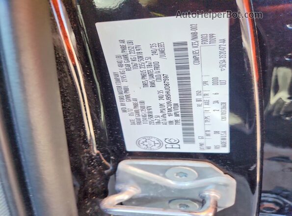1FMCU9J95HUD87597 2017 FORD ESCAPE Black Widok komory silnika