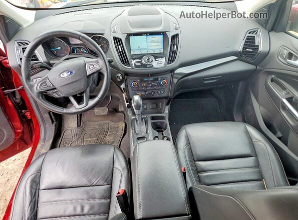 1FMCU9J97KUA77071 2019 FORD ESCAPE Красный Вид панели приборов